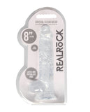 Realistic Crystal Clear Dildo with balls