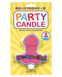 Candles - Make A Wish & Blow Penis Party Candle