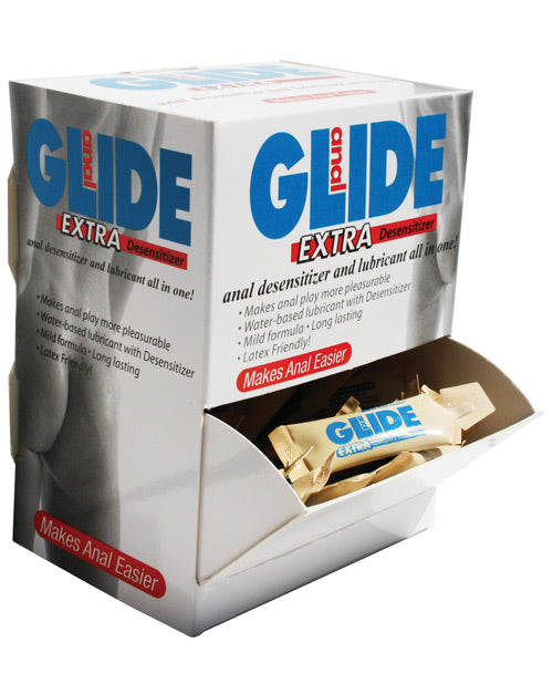 Lubricants - Anal Glide Extra Sample Packet - Box Of 50