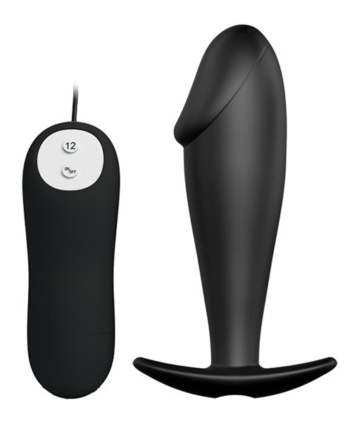 Vibrating Penis Shaped Butt Plug - Black Dildo.us Vibrating Penis Shaped Butt Plug - Black Dildo.us