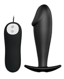 Anal Products - Pretty Love Vibrating Penis Shaped Butt Plug - Black