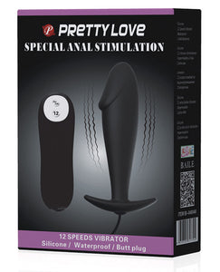Vibrating Penis Shaped Butt Plug - Black Dildo.us Vibrating Penis Shaped Butt Plug - Black Dildo.us