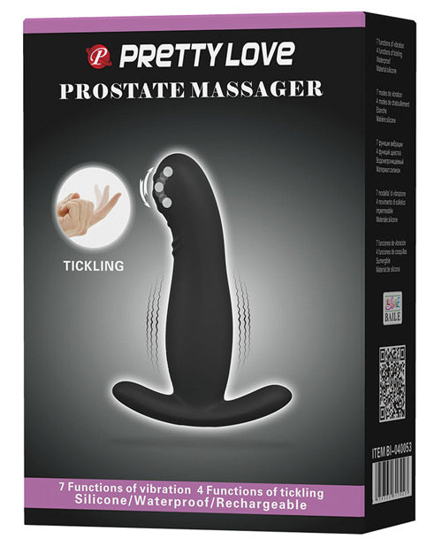 Anal Products - Pretty Love Eudora Vibrating Prostate Massager 7 Function - Black