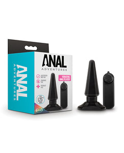 Anal Products - Blush Anal Adventures Basic Vibrating Anal Pleaser - Black
