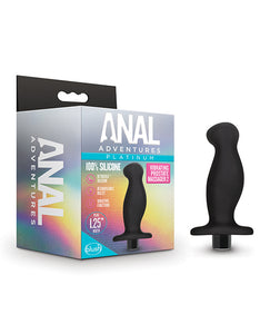Anal Products - Blush Anal Adventures Platinum Silicone Vibrating Prostate Massager 02 -black