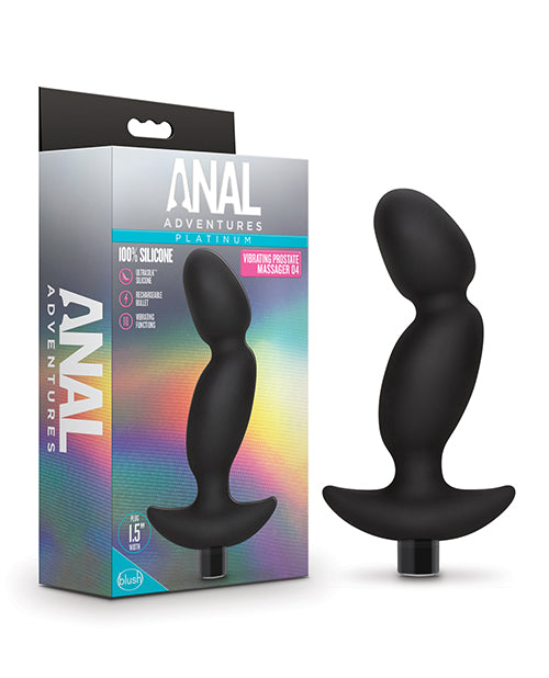 Anal Products - Blush Anal Adventures Platinum Silicone Vibrating Prostate Massager 04 - Black