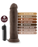 Dongs & Dildos - Blush Dr. Skin Dr. Throb 9.5" Cock W-suction Cup - Chocolate
