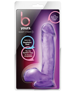Dongs & Dildos - Blush B Yours Sweet N Hard 1 W- Suction Cup - Purple