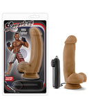 Dongs & Dildos - Blush Loverboy Mma Fighter 7" Vibrating Realistic Cock - Mocha
