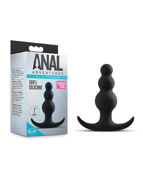 Anal Products - Blush Anal Adventures Beaded Plug - Black