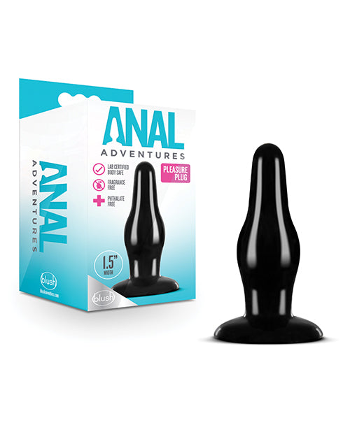 Anal Products - Blush Anal Adventures Pleasure Plug - Black