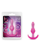 Anal Products - Blush B Yours Curvy Anal Plug - Pink