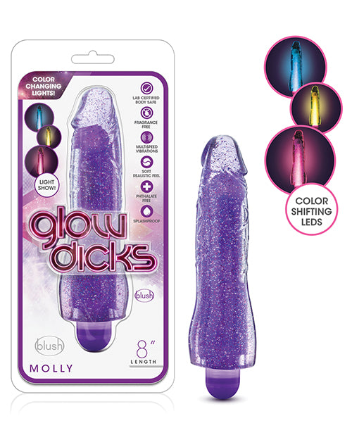 Vibrators - Blush Glow Dicks Glitter Vibrator Molly