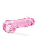 Blush 8 inches Crystalline Dildo "Naturally Yours" - Translucent