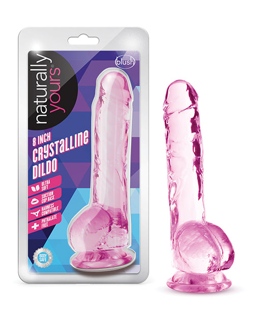 Blush 8 inches Crystalline Dildo 