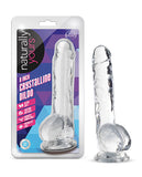 Blush 8 inches Crystalline Dildo "Naturally Yours" - Translucent