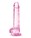Blush 7 inches Crystalline Dildo "Naturally Yours" - Translucent