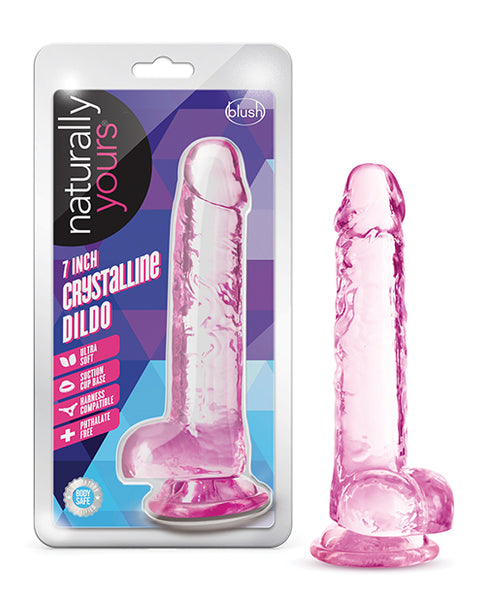 Blush 7 inches Crystalline Dildo Naturally Yours - Translucent – C&P Tech  LLC