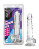 Blush 7 inches Crystalline Dildo "Naturally Yours" - Translucent