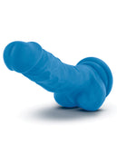 Dongs & Dildos - Blush Neo Dual Density 7.5" Cock W-balls - Neon Blue