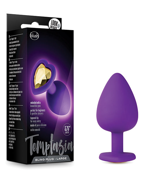 Anal Products - Blush Temptasia Bling Plug With gem