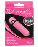 Stimulators - Simple & True Rechargeable Vibrating Bullet - Pink