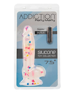 Dongs & Dildos - Addiction 7.5" Party Marty - Frost-confetti