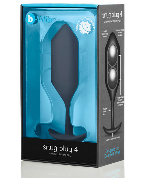 Anal Products - B-vibe Weighted Snug Plug 4 - .257 G Black