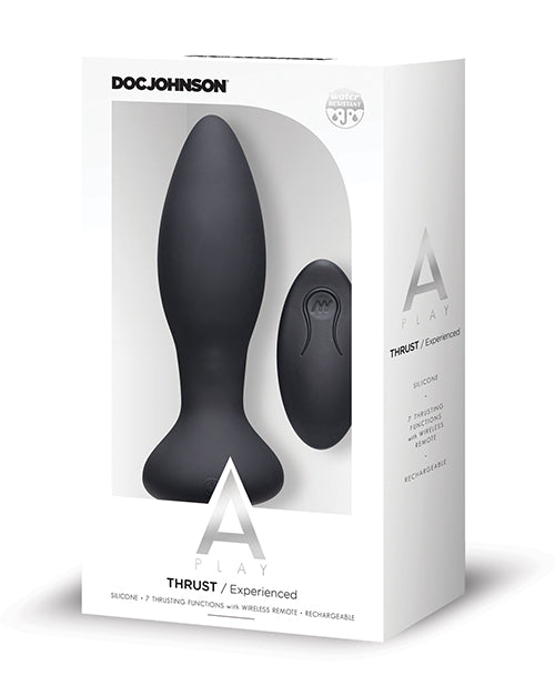 Anal Products - A Play Thrust Experienced Rechargeable Silicone Anal Plug W/remote