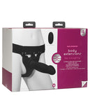 Strap Ons - Body Extensions Be Naughty Vibrating 4 Piece Strap On Set - Black