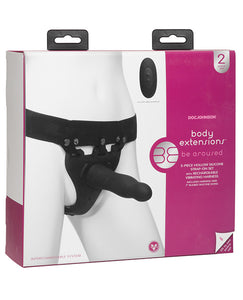 Strap Ons - Body Extensions Be Aroused Vibrating 2 Piece Strap On Set - Black