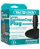 Dongs & Dildos - Vac-u-lock Large Suction Cup Plug - Black