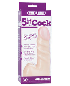Dongs & Dildos - Vac-u-lock 5.5" Raging Hard On Realistic Cock - Flesh