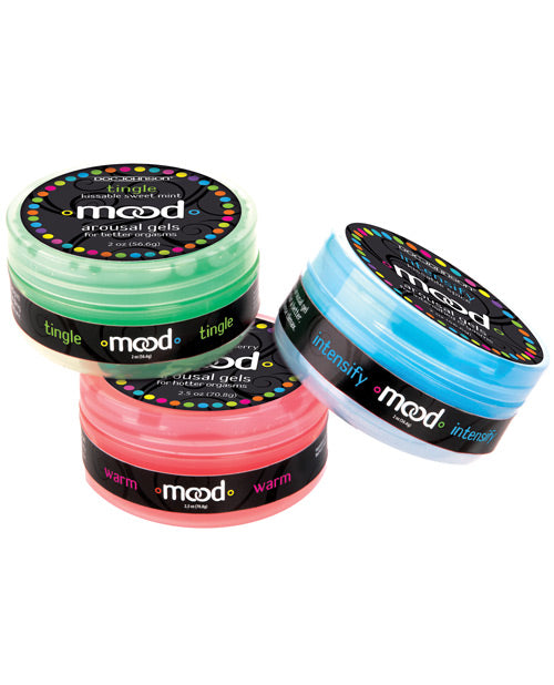 Lubricants - Mood Lube Kissble Foreplay Gels - 2 Oz Asst. Flavors Pack Of 3