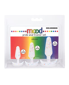 Anal Products - Mood Pride Anal Trainer Set - Multi Colored Set Of 3