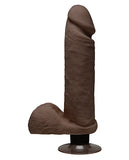 Dongs & Dildos - The D 8" Perfect D Vibrating W-balls - Chocolate
