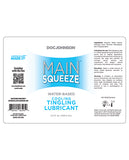 Lubricants - Main Squeeze Cooling-tingling Water-based Lubricant - 3.4 Oz