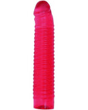 Dongs & Dildos - Vivid 7" Pink Ribbed Jelly W-penis Head - Sunrise