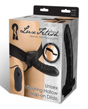 Strap Ons - Lux Fetish Unisex Vibrating Hollow Strap On Dildo