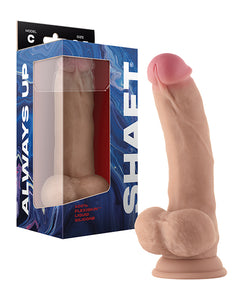 Liquid Silicone 8.5" Curved Dildo With balls : Shaft Model C