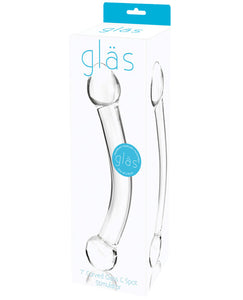 Dongs & Dildos - Glas 7" Curved Glass G Spot Stimulator - Clear