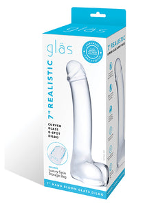 Dongs & Dildos - Glas 7" Realistic Curved Glass G-spot Dildo