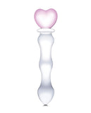Dongs & Dildos - Glas 8" Sweetheart Glass Dildo - Pink-clear