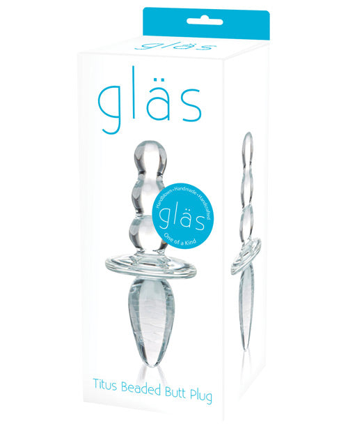 Anal Products - Glas Titus Beaded Glass Butt Plug