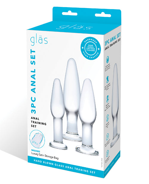 Anal Products - Glas 3 Pc Glass Anal Training Kit