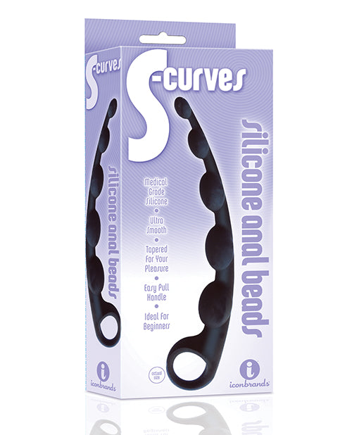 Anal Products - The 9's S-curved Silicone Anal Beads