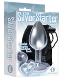 Anal Products - The 9's The Silver Starter Bejeweled Heart Stainless Steel Plug