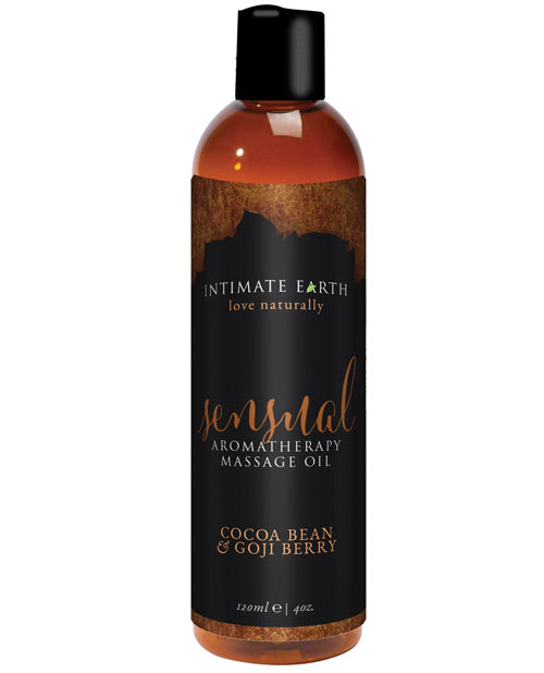 Lubricants - Intimate Earth Sensual Massage Oil - 120 Ml Cocoa Bean & Gogi Berry