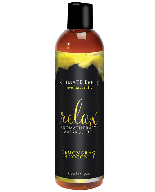 Lubricants - Intimate Earth Relaxing Massage Oil - 120 Ml Coconut & Lemongrass