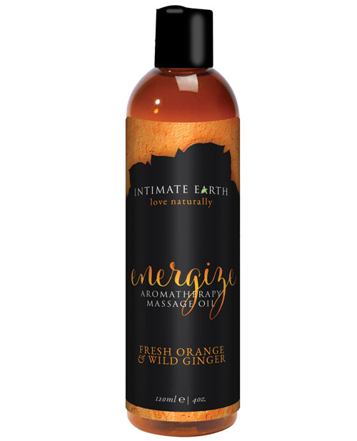 Lubricants - Intimate Earth Energizing Massage Oil - 120 Ml Orange & Ginger